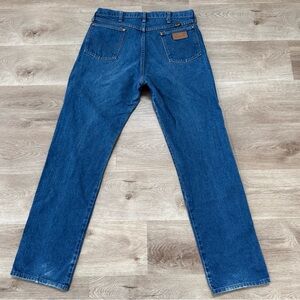 Vintage Wrangler Jeans Blue 13MWZ Western Cowboy USA Made 90s ACTUAL SIZE 32x33